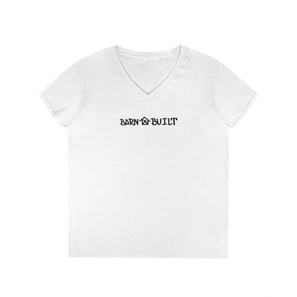 Ladies' V-Neck Barn Built Tee